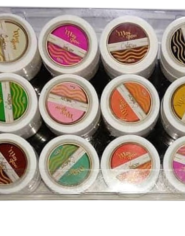 GEL UV DE COLORES MAXGLOW X12