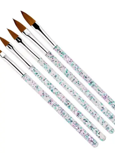 SET DE PINCELES ACRILICO ESCARCHADO 5UD
